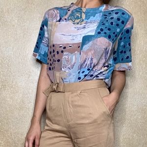 Vintage | Pastel Colored Blouse